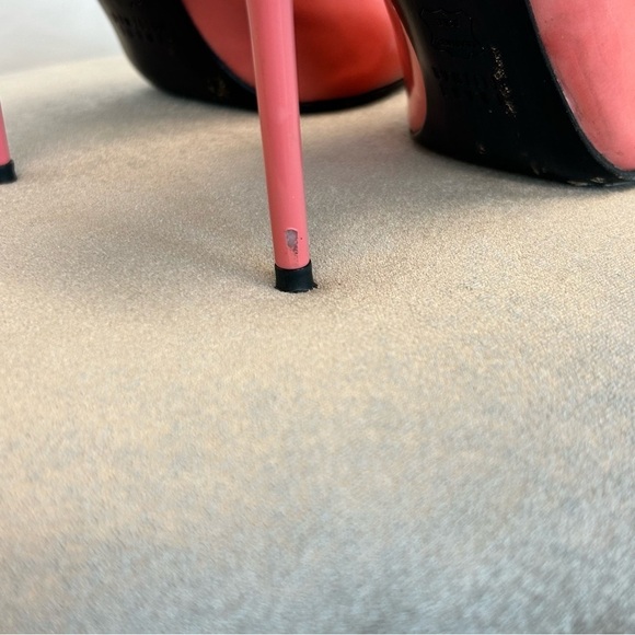 STUART Weitzman pink patent high heels Sz 6 - Picture 6 of 10